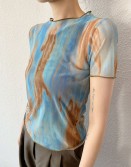 Tie Dye Mesh Top #250412
